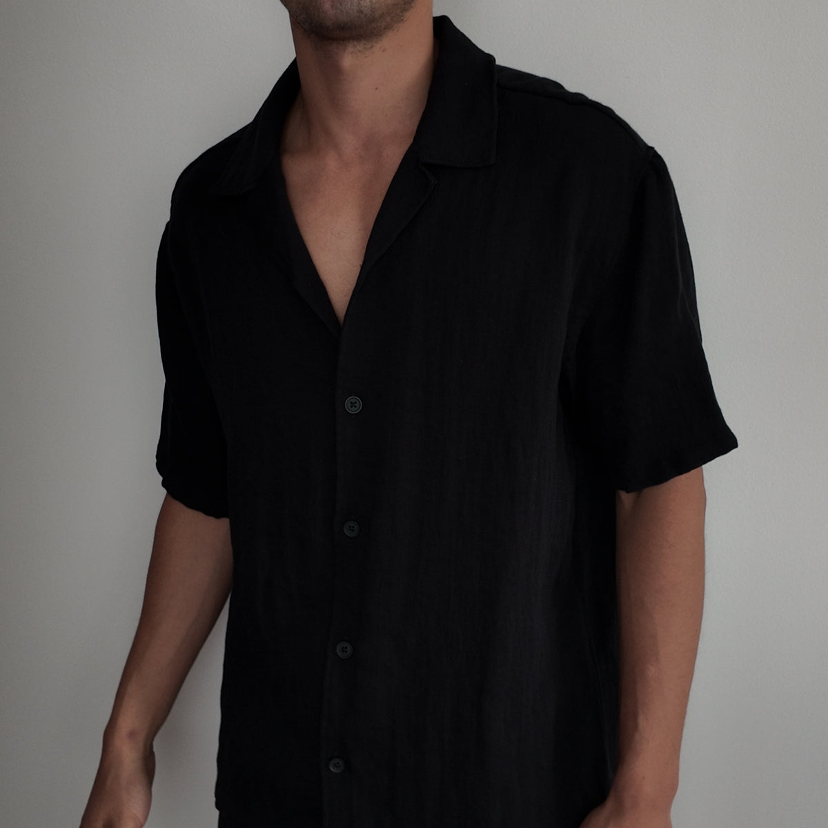 Camisa Negra Oversize
