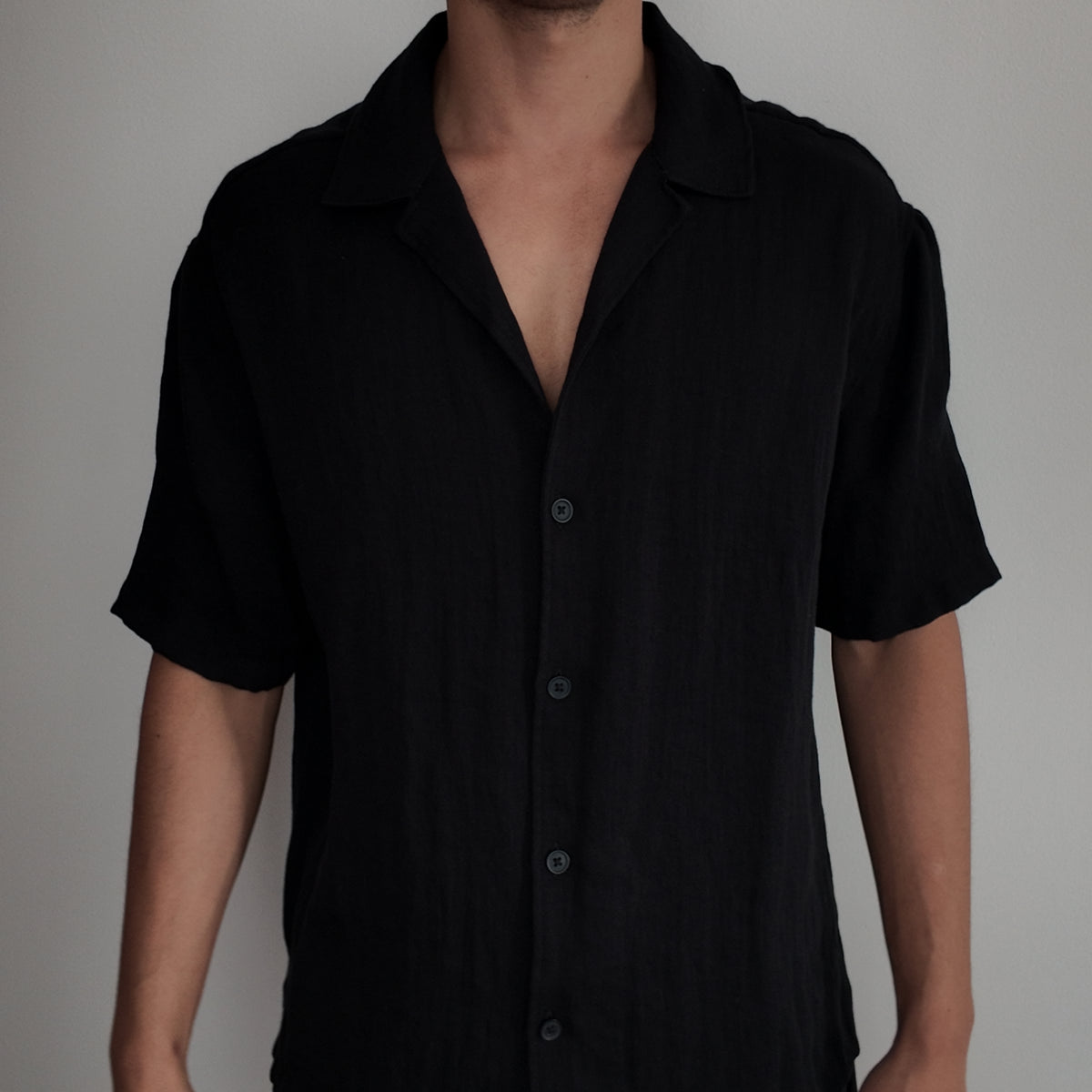 Camisa Negra Oversize